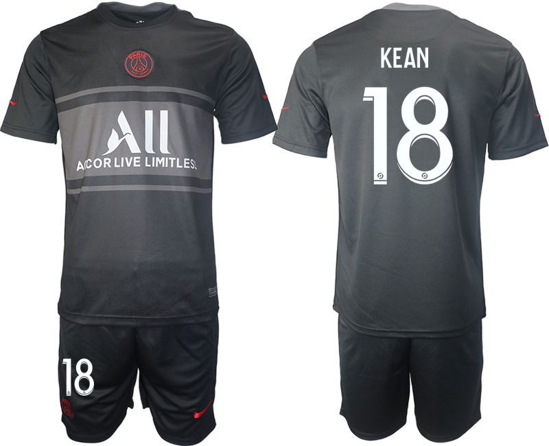 Men 2021-2022 Club Paris St German Second away black #18 Soccer Jersey->paris st german jersey->Soccer Club Jersey
